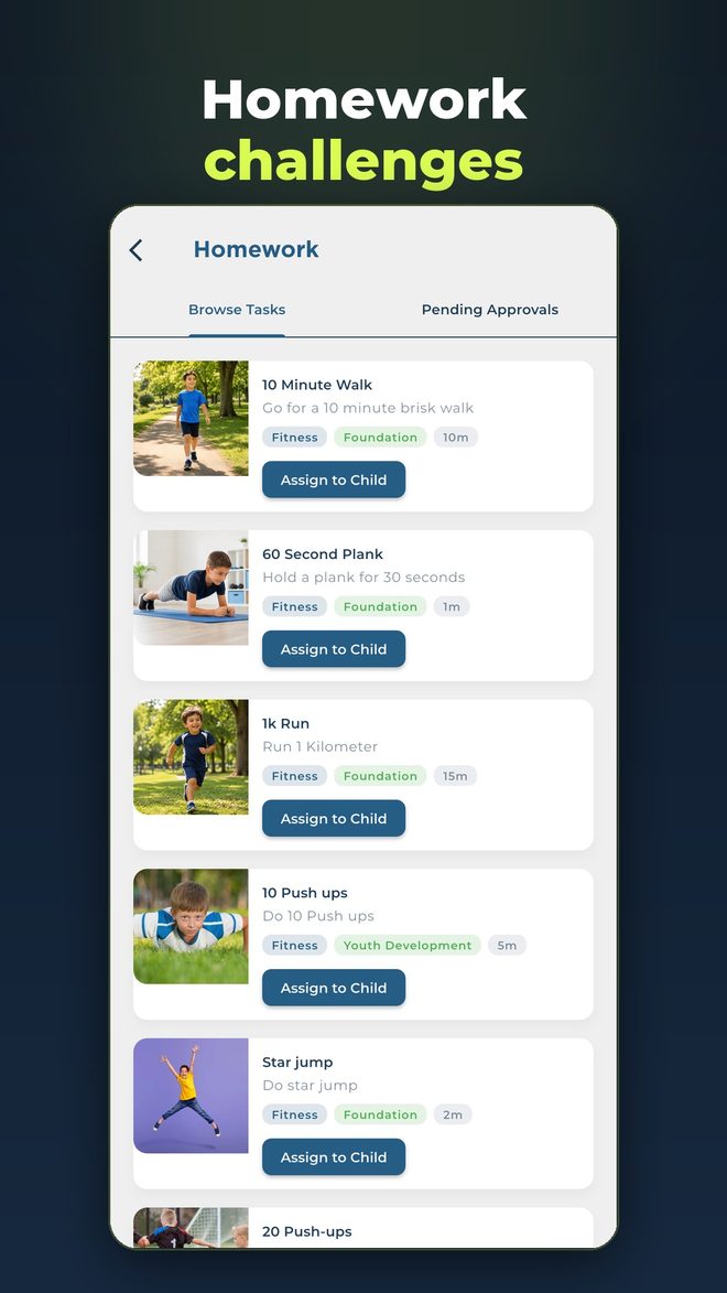 Homework challenges in GO SPORTZ